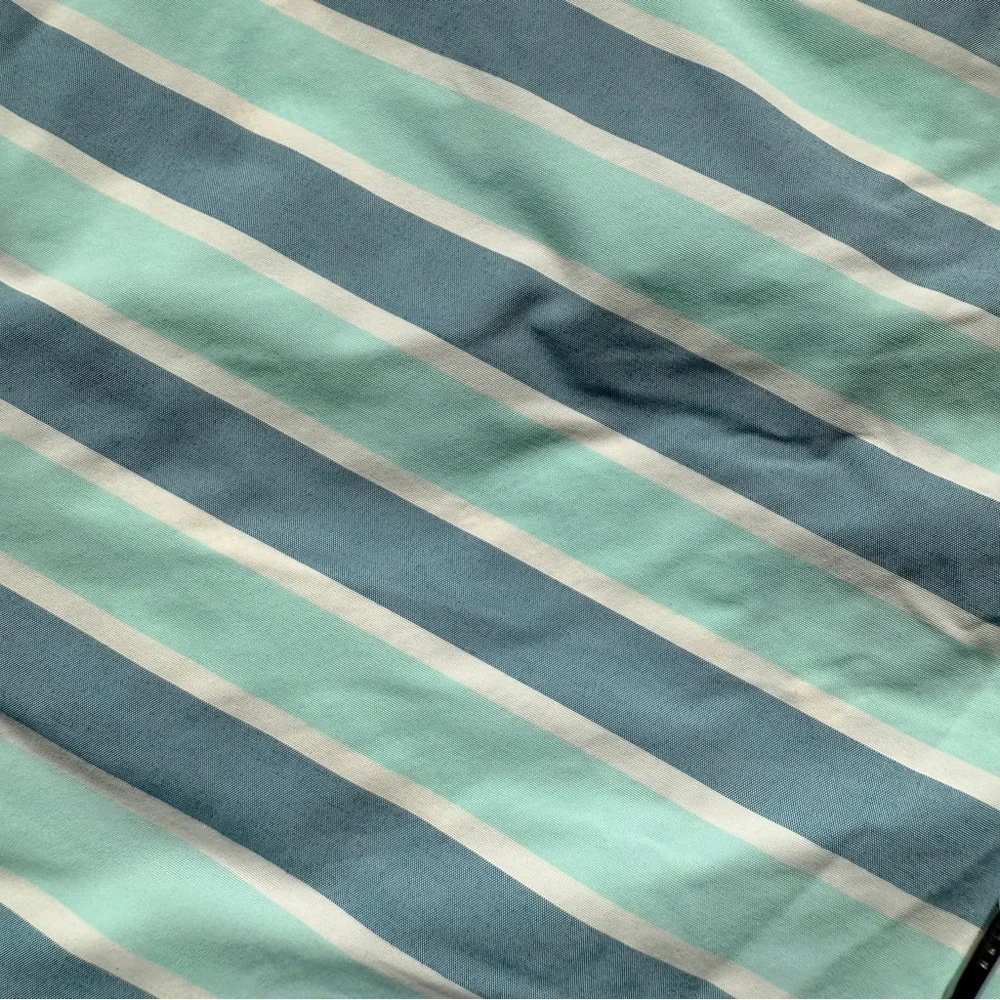 Bonobos Men's 8” Striped Swim Trunks Blue Size 38 Mesh Lining Tie Front Summer